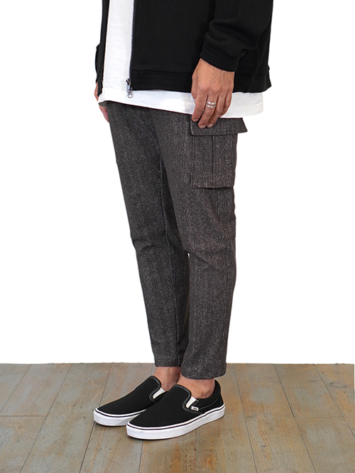 SERGENT ハイテンショングレンチェック カーゴパンツ Brown (62505)