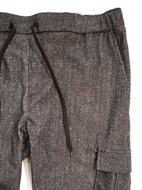 SERGENT ハイテンショングレンチェック カーゴパンツ Brown (62505)