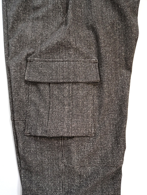 SERGENT ハイテンショングレンチェック カーゴパンツ Brown (62505)