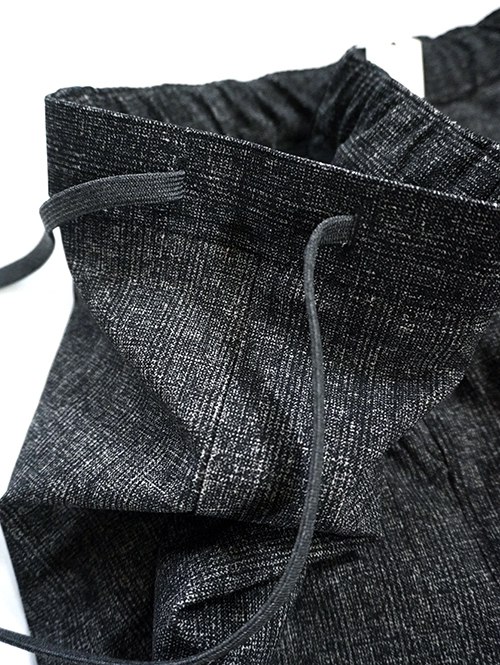 SERGENT ハイテンショングレンチェック カーゴパンツ Black (62505)