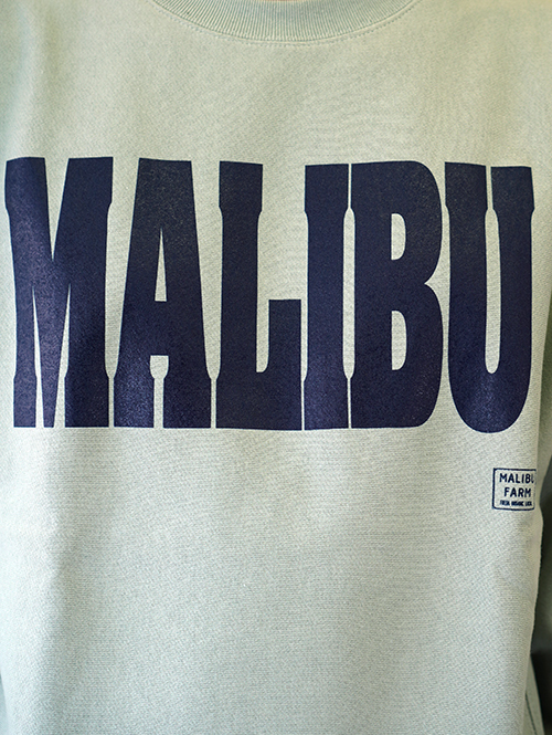 MALIBU FARM LOGO リバースウエイブクルーネック