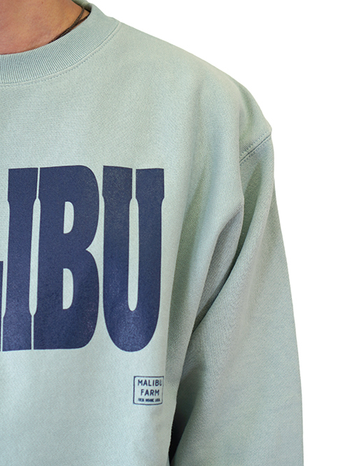 MALIBU FARM LOGO リバースウエイブクルーネック