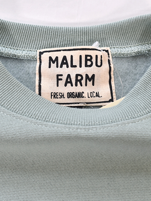 MALIBU FARM LOGO リバースウエイブクルーネック