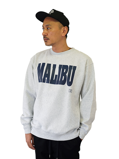 MALIBU FARM LOGO リバースウエイブクルーネック