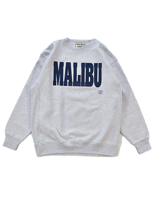 MALIBU FARM LOGO リバースウエイブクルーネック