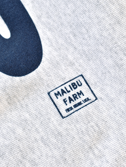 MALIBU FARM LOGO リバースウエイブクルーネック