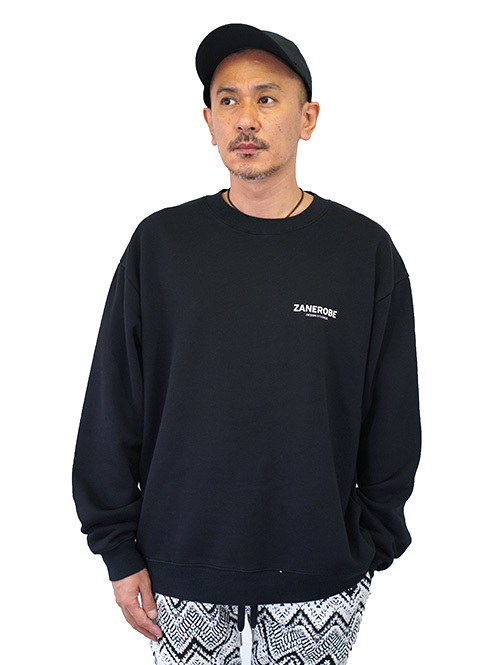 ZANEROBE LOWGO CREW SWEAT Black