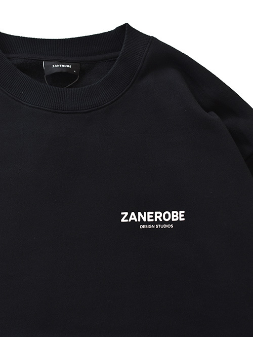 ZANEROBE LOWGO CREW SWEAT Black