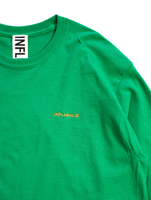 INFLUENCE Logo Long sleeve t - Green Restock