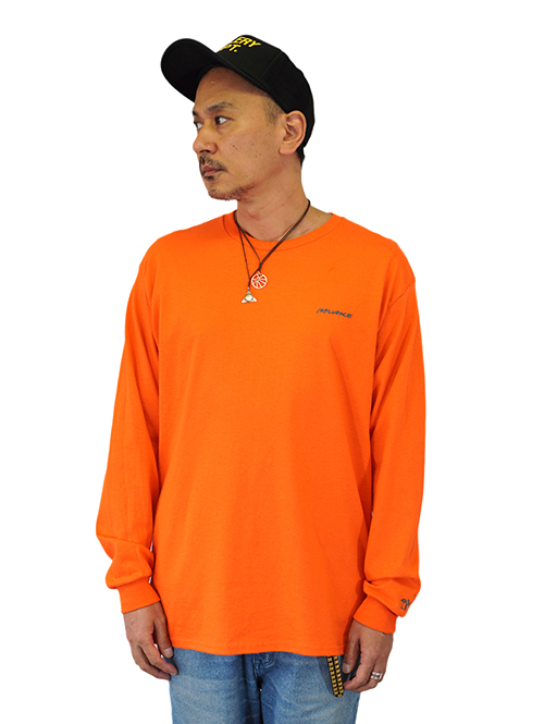 INFLUENCE  Logo Long sleeve t - Orange Restock