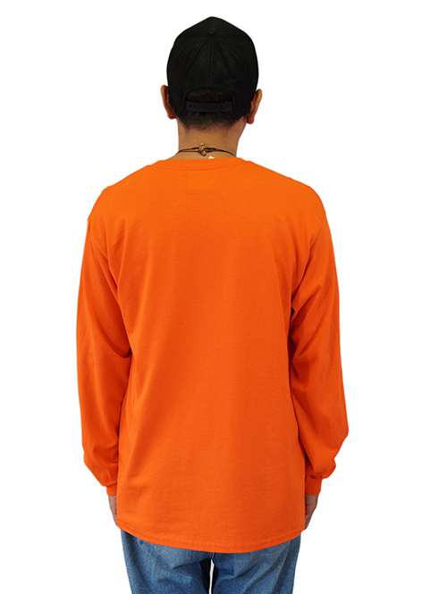 INFLUENCE  Logo Long sleeve t - Orange Restock