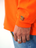 INFLUENCE  Logo Long sleeve t - Orange Restock