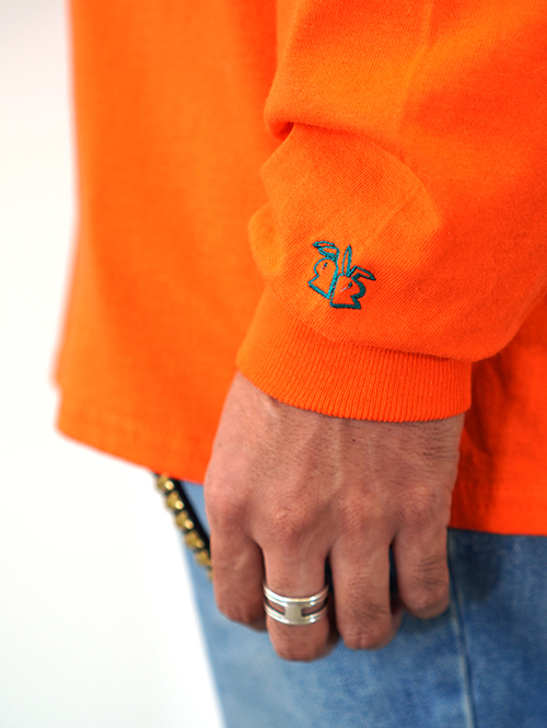 INFLUENCE  Logo Long sleeve t - Orange Restock