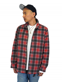 ROLLA'S  QUILTED CORD CHECK SHIRT