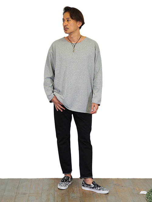 GRAB IN HOLLYWOOD リラックスフィット オールカット L/S - H.Grey