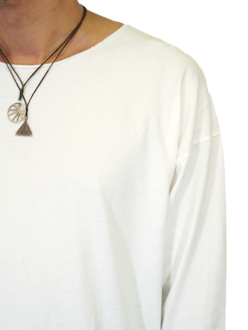 GRAB IN HOLLYWOOD リラックスフィット オールカット L/S - White