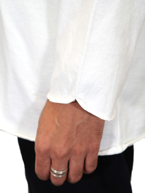 GRAB IN HOLLYWOOD リラックスフィット オールカット L/S - White