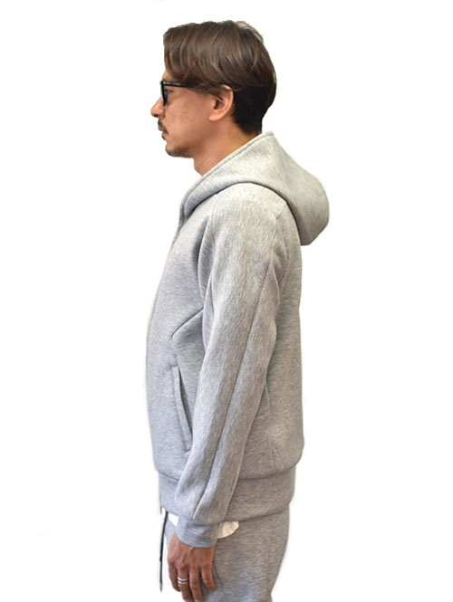 SERGEANT ダンボールニット ジップアップパーカー Grey