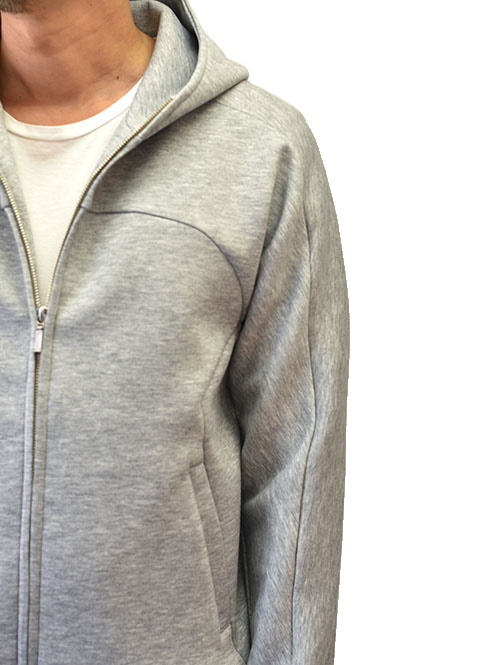 SERGEANT ダンボールニット ジップアップパーカー Grey