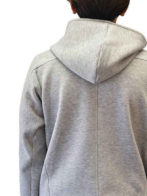 SERGEANT ダンボールニット ジップアップパーカー Grey