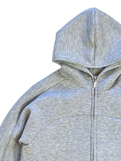 SERGEANT ダンボールニット ジップアップパーカー Grey