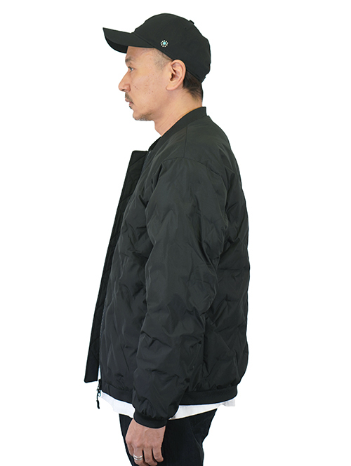 Allowed to Unfold Synthetic Puffer Jacket Black