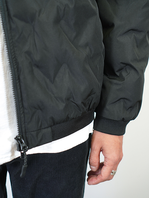 Allowed to Unfold Synthetic Puffer Jacket Black