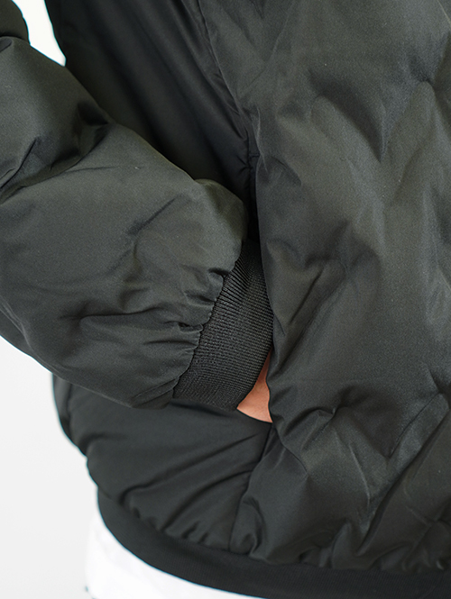 Allowed to Unfold Synthetic Puffer Jacket Black
