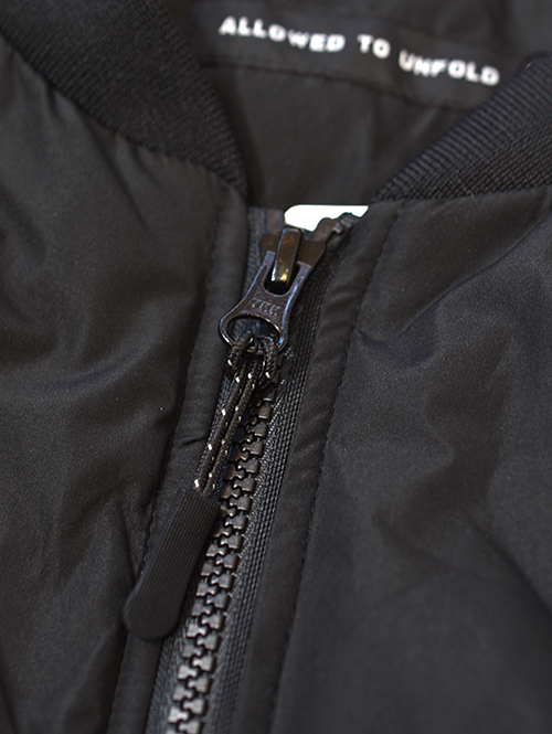 Allowed to Unfold Synthetic Puffer Jacket Black