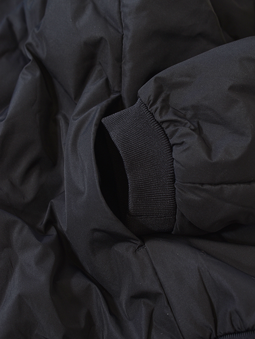 Allowed to Unfold Synthetic Puffer Jacket Black