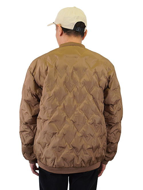 Allowed to Unfold Synthetic Puffer Jacket　Brown