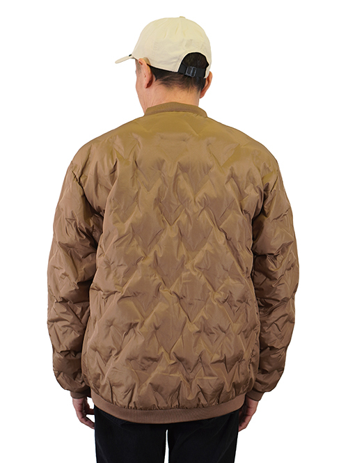 Allowed to Unfold Synthetic Puffer Jacket Brown