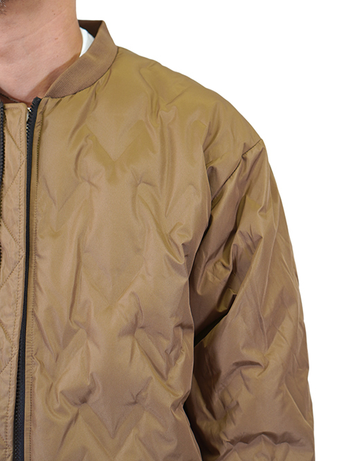 Allowed to Unfold Synthetic Puffer Jacket Brown