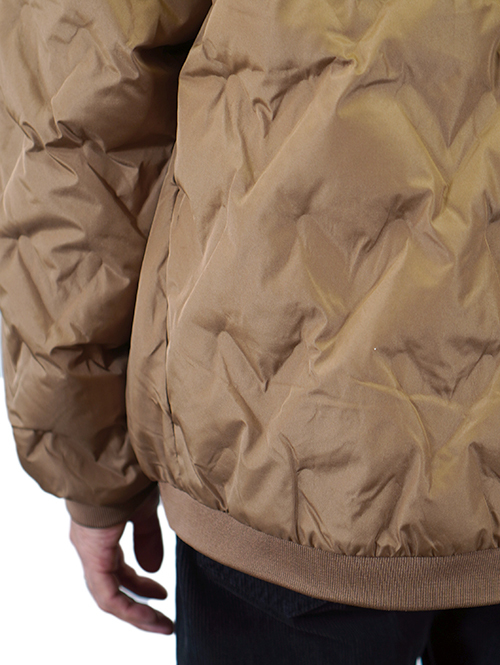 Allowed to Unfold Synthetic Puffer Jacket Brown