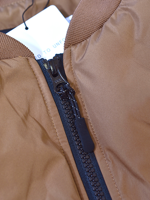 Allowed to Unfold Synthetic Puffer Jacket Brown