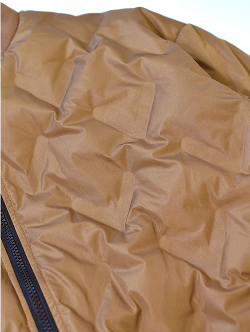 Allowed to Unfold Synthetic Puffer Jacket Brown