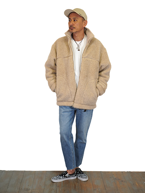 COLD BREAKER Sheep Boa Jacket