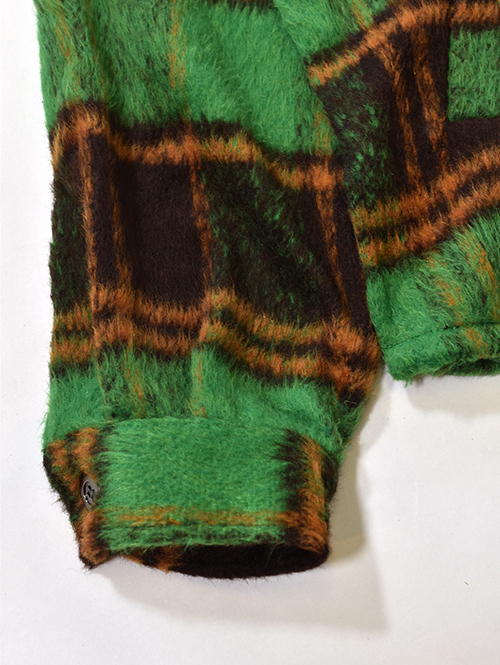 EPTM SLIT FLANNEL SHIRT JACKET-Green