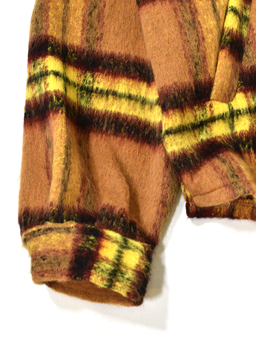 EPTM SLIT FLANNEL SHIRT JACKET-Mustard