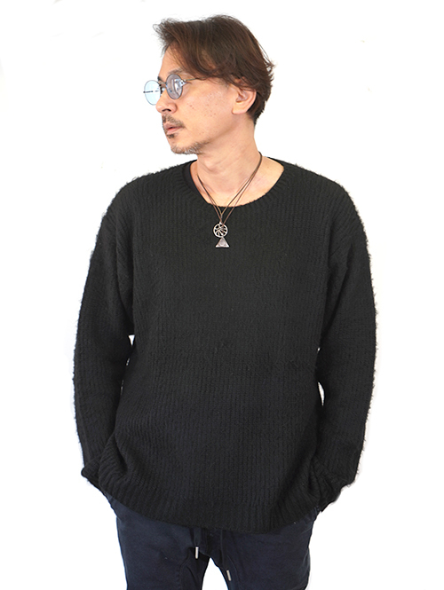 CAL O LINE SAFARI掲載 モヘア クルーネック Black