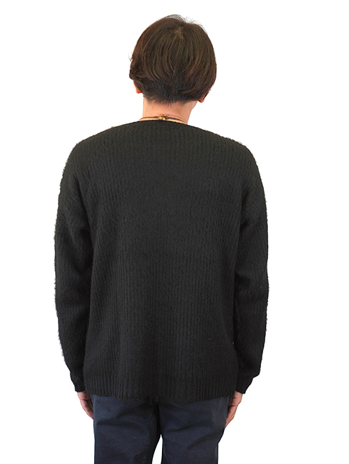 CAL O LINE SAFARI掲載 モヘア クルーネック Black