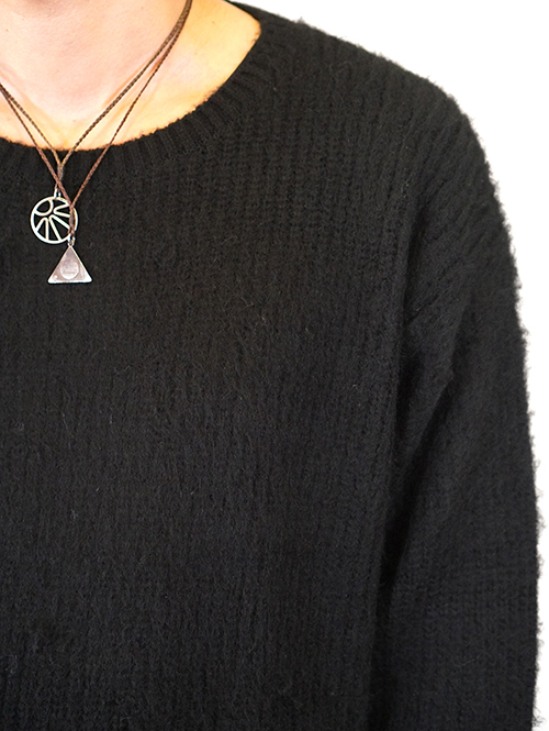 CAL O LINE SAFARI掲載 モヘア クルーネック Black