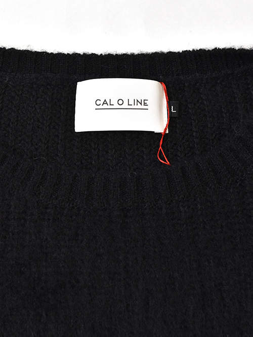 CAL O LINE SAFARI掲載 モヘア クルーネック Black