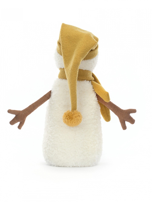 Lenny Snowman　黄色い 帽子 雪だるま　縫いぐるみ　スノーマン ぬいぐるみ