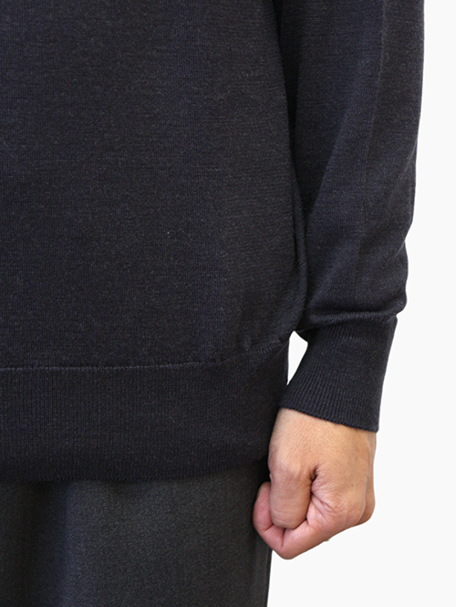 John Smedley 日本別注 24G CREW SWEATER Hepburn Smoke (A4543)