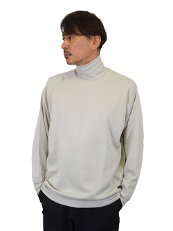 LA MOND WOOL MIX TURTLE NECK White Grey