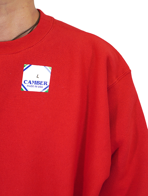 CAMBER Heavy Weight Crew Neck Red