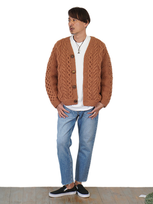 HIMALAYAN CLIMBER'S HANDKNIT - Brown