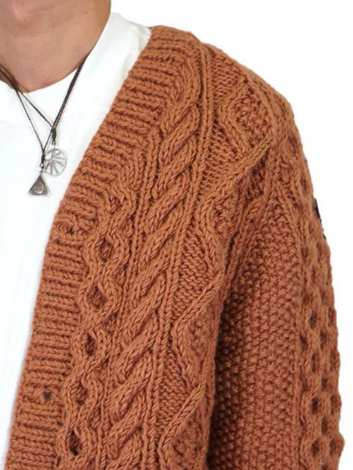 HIMALAYAN CLIMBER'S HANDKNIT - Brown