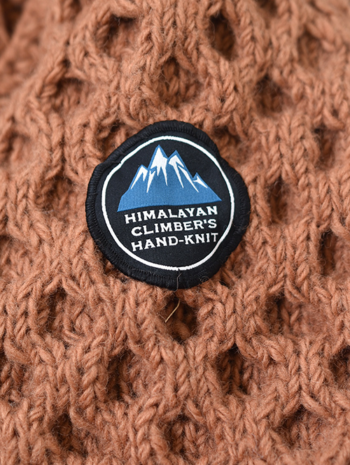 HIMALAYAN CLIMBER'S HANDKNIT - Brown